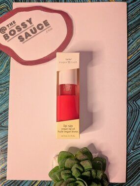 🌸  Tarte Sugar Rush Lip Sip Lip Oil NIB